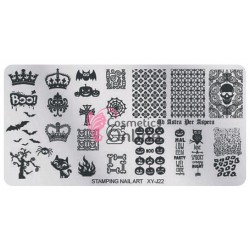 Matrita de Unghii din metal dreptunghiulara 6x12cm XYJ 022